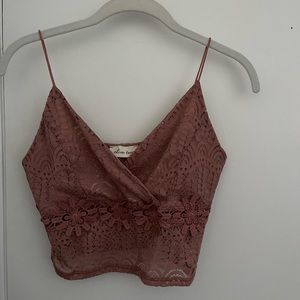 lace crop top